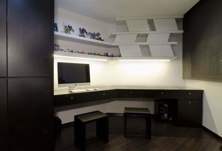Contemporary Design - Study Room - HDB 5 Room - Design by Dzign Station Pte ltd