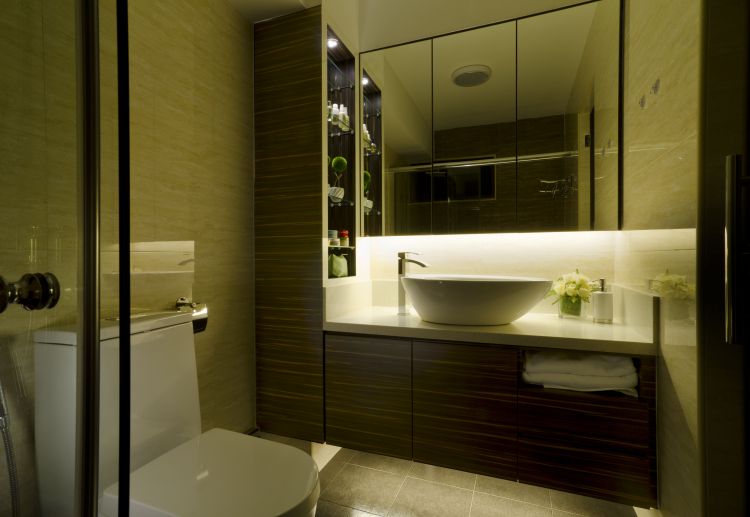 Contemporary Design - Bathroom - HDB 5 Room - Design by Dzign Station Pte ltd