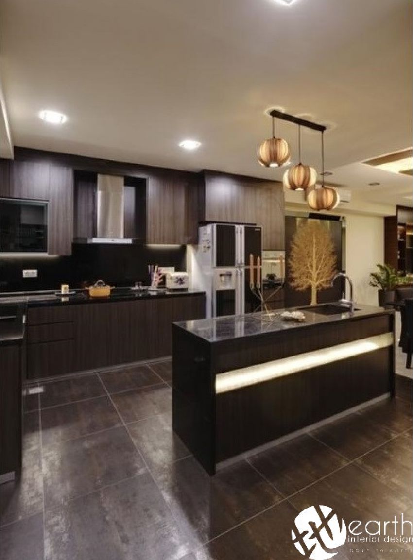 Modern Design - Kitchen - Landed House - Design by Earth Interior Design Pte Ltd 