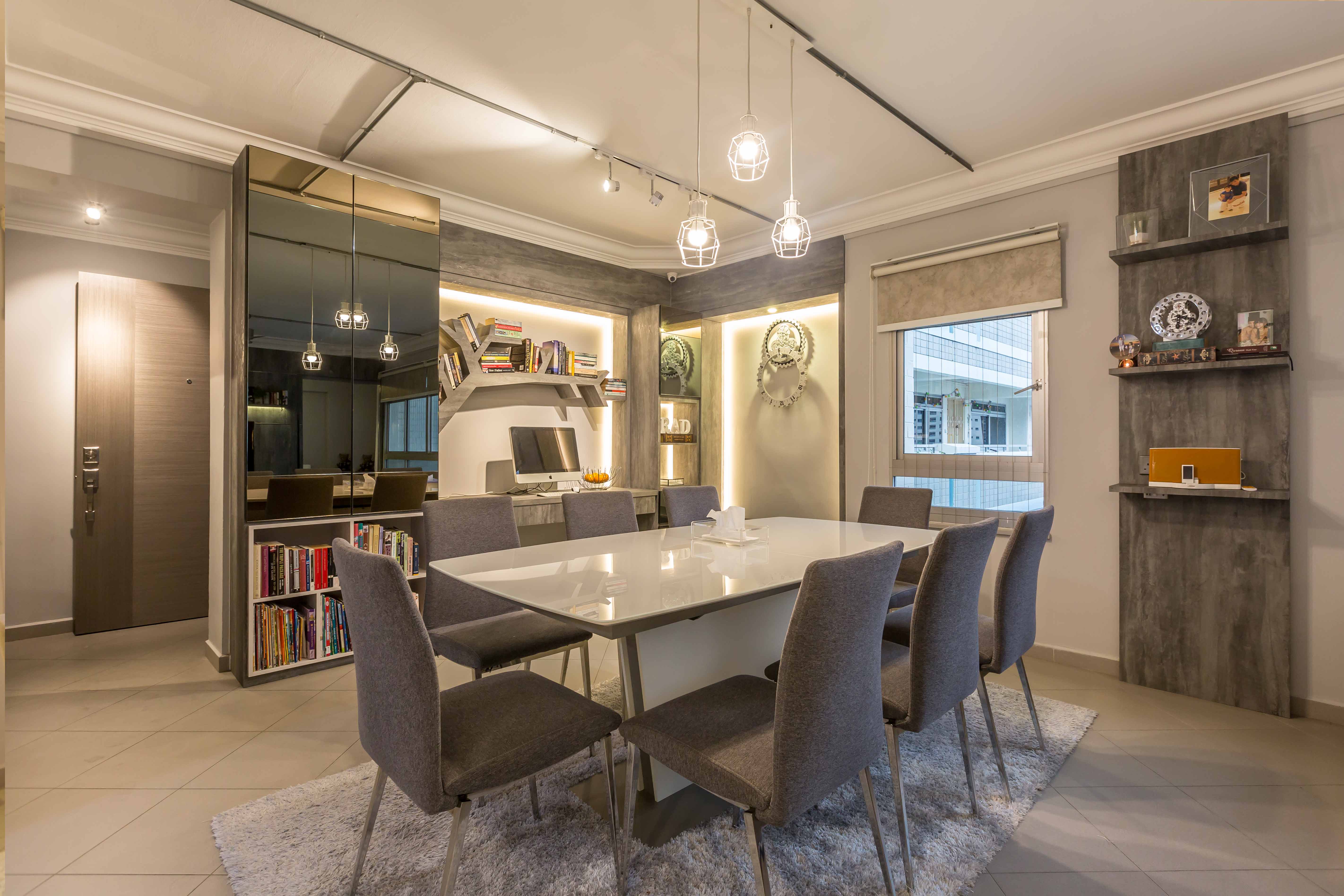 Modern Design - Dining Room - HDB Executive Apartment - Design by EC Vision Design Pte Ltd