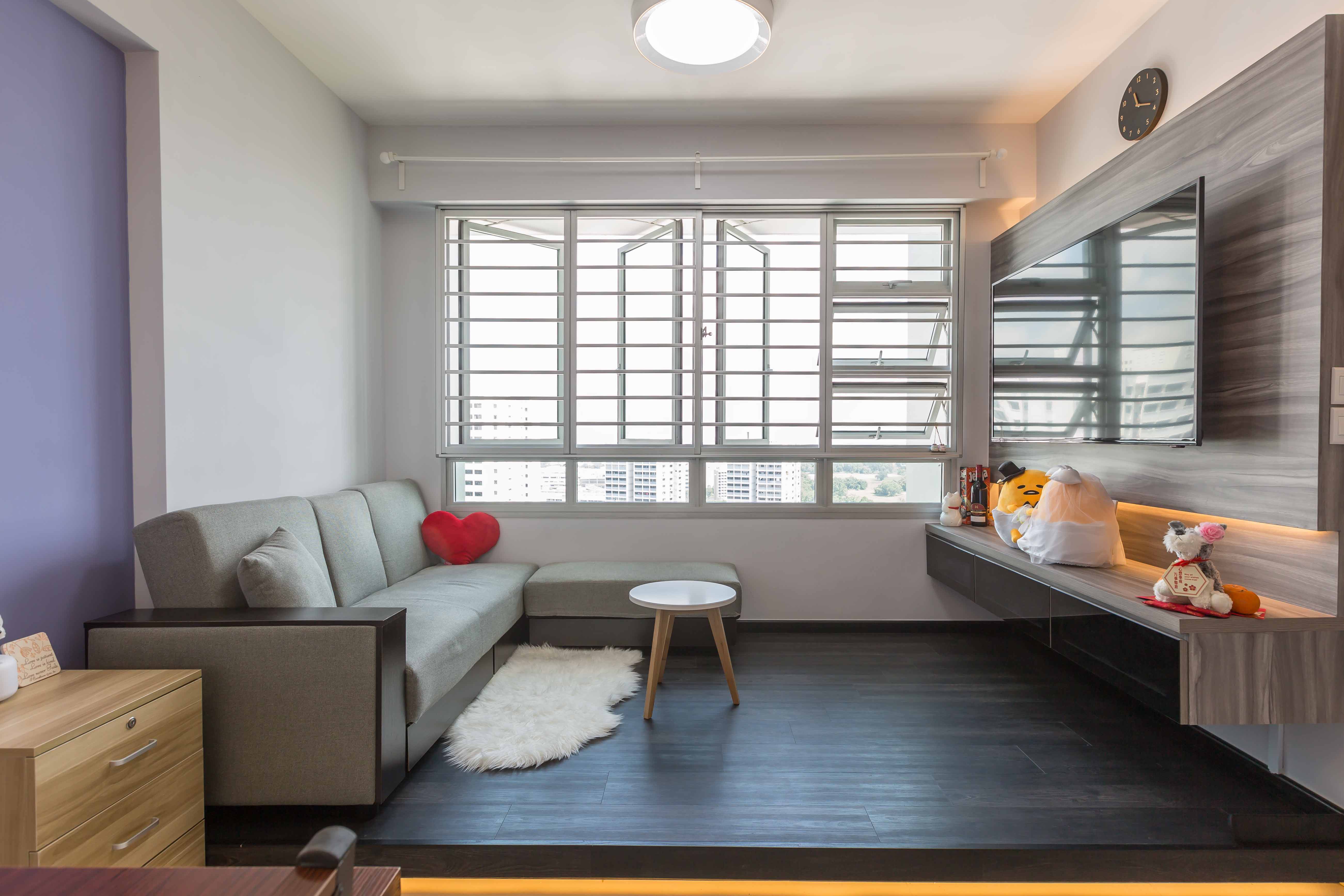 Modern Design - Living Room - HDB 3 Room - Design by EC Vision Design Pte Ltd