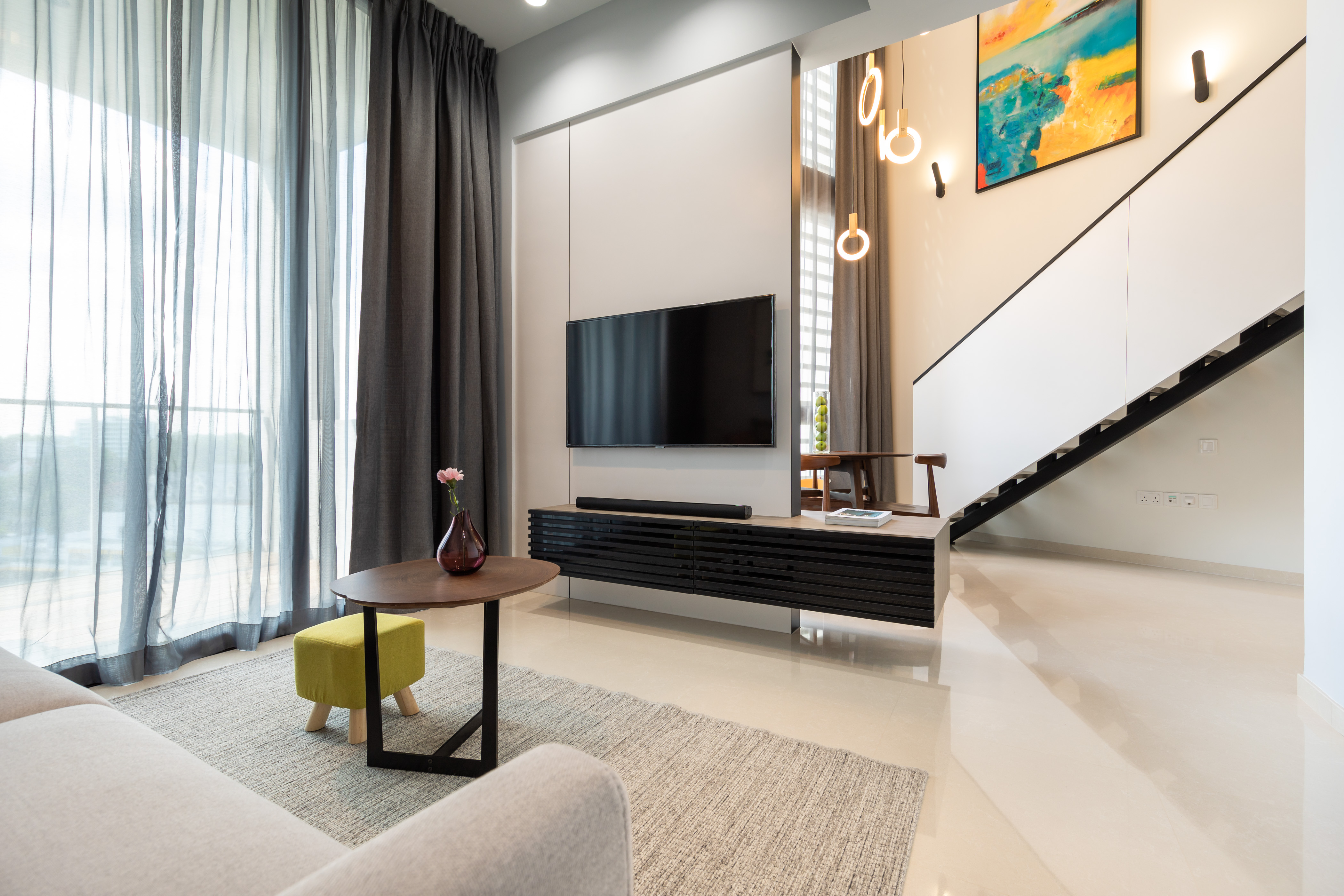 Modern Design - Living Room - Condominium - Design by Edgeline Planners Pte Ltd