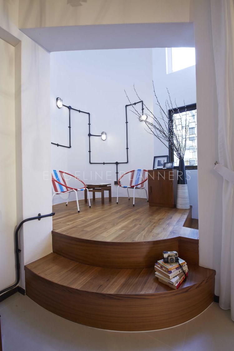 Industrial, Scandinavian, Vintage Design - Living Room - HDB Executive Apartment - Design by Edgeline Planners Pte Ltd