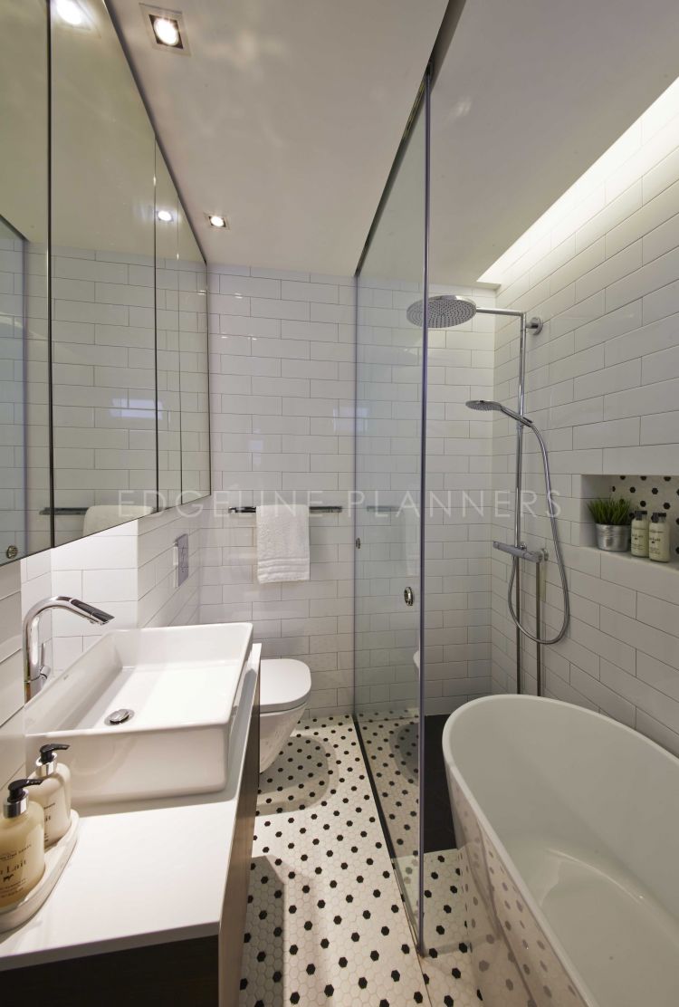 Industrial, Scandinavian, Vintage Design - Bathroom - HDB Executive Apartment - Design by Edgeline Planners Pte Ltd