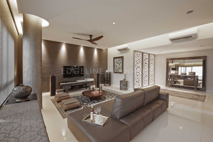 Industrial, Modern Design - Living Room - Condominium - Design by Edgeline Planners Pte Ltd