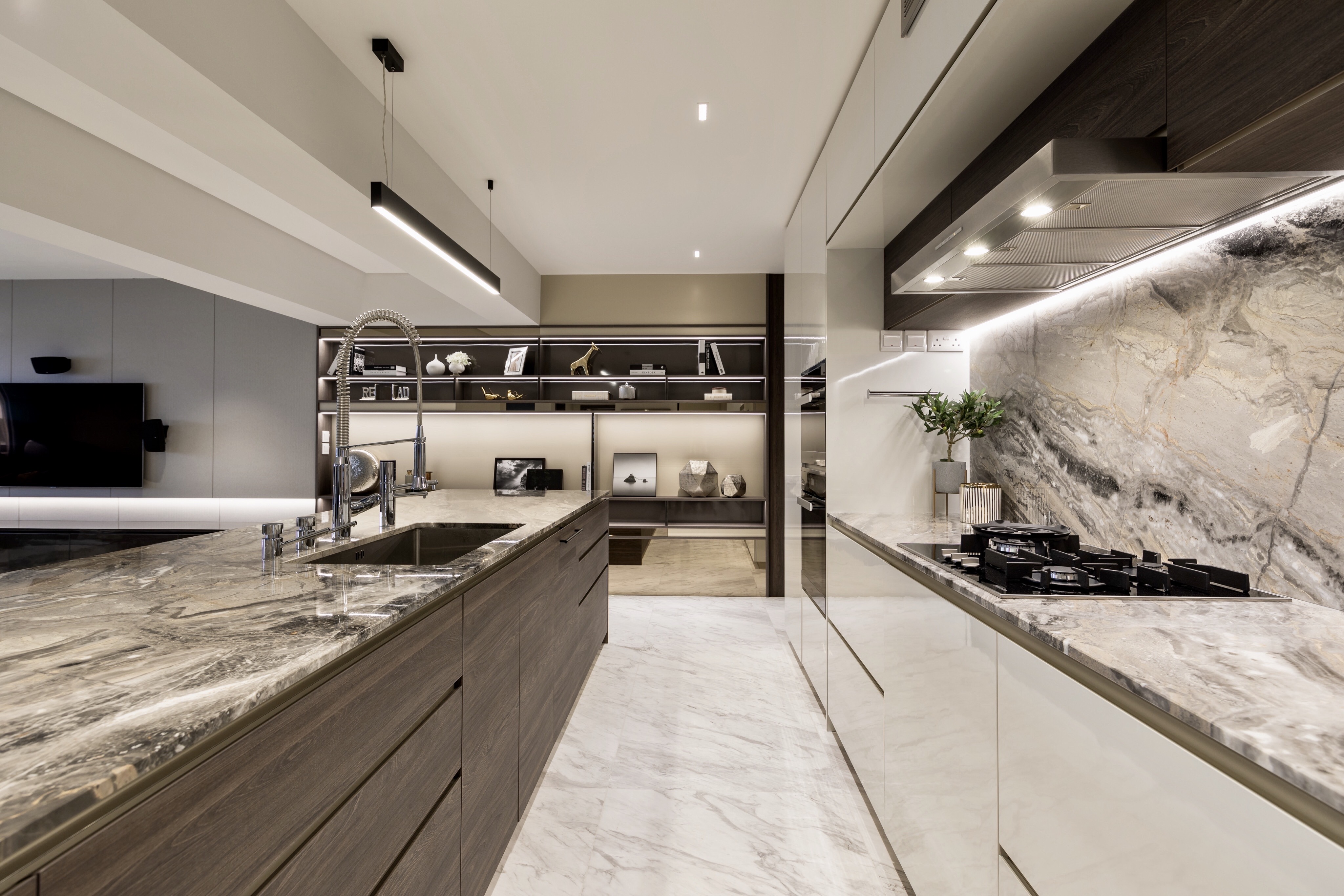 Modern Design - Kitchen - HDB Executive Apartment - Design by Edgeline Planners Pte Ltd