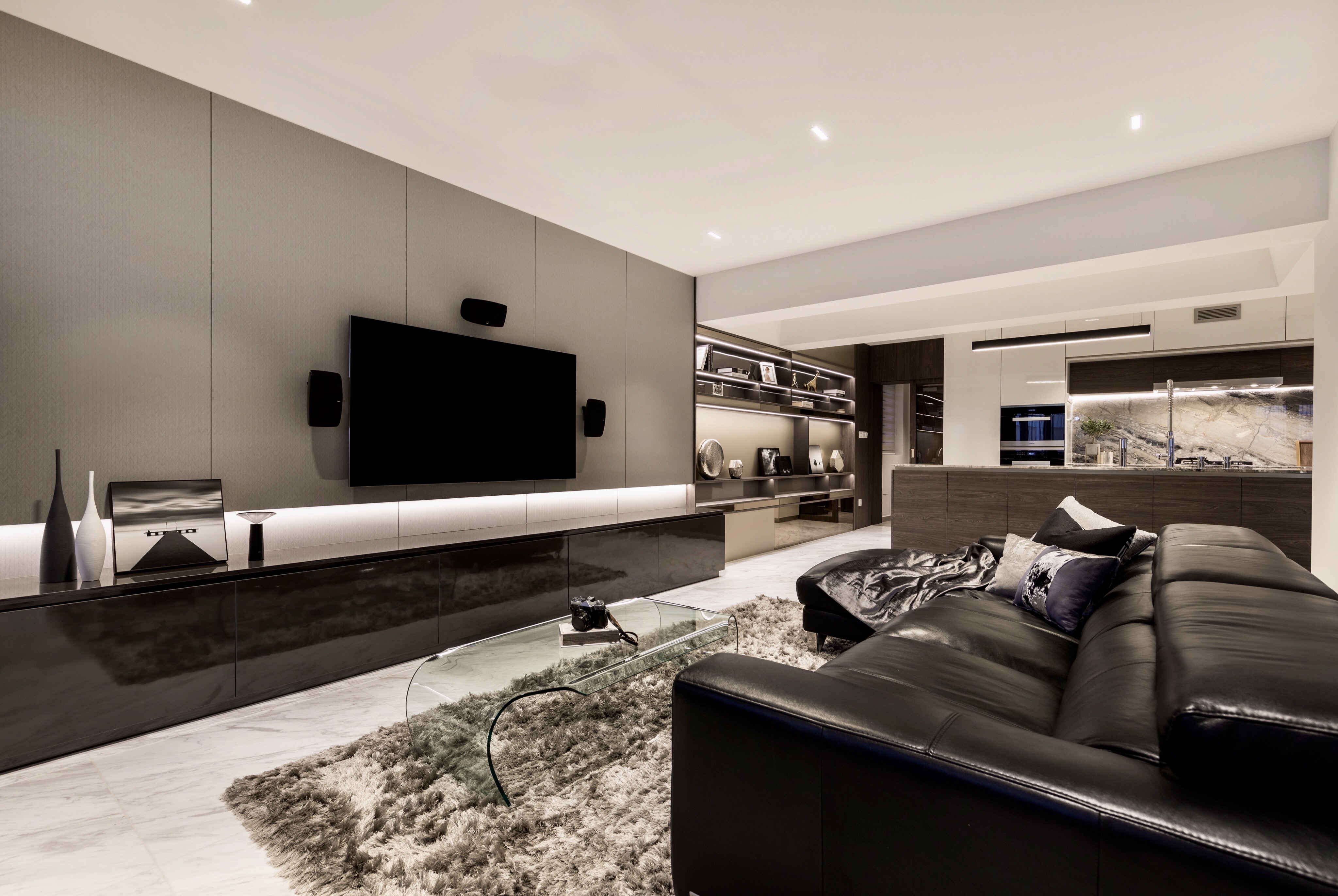 Modern Design - Living Room - HDB Executive Apartment - Design by Edgeline Planners Pte Ltd