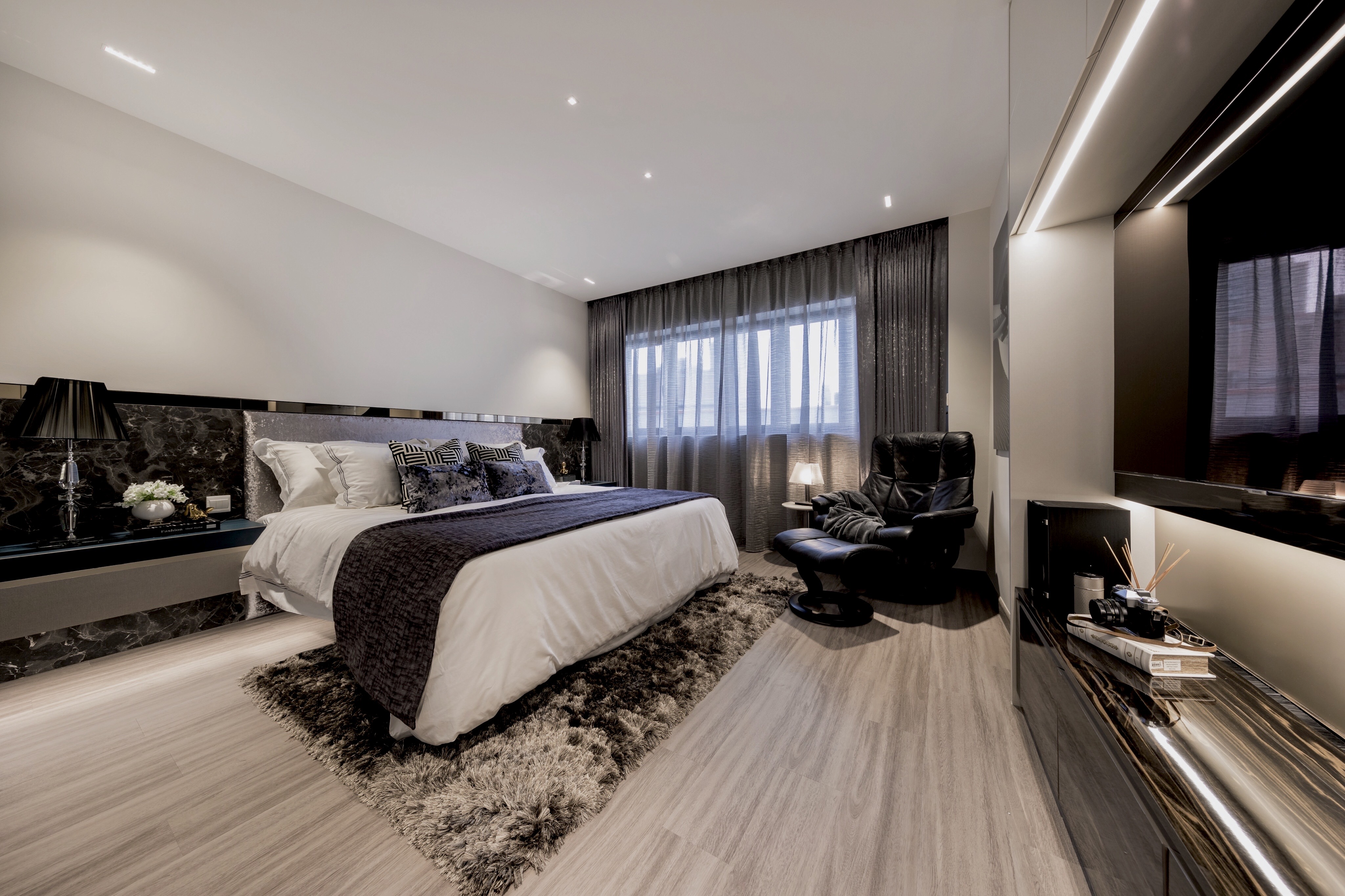 Modern Design - Bedroom - HDB Executive Apartment - Design by Edgeline Planners Pte Ltd