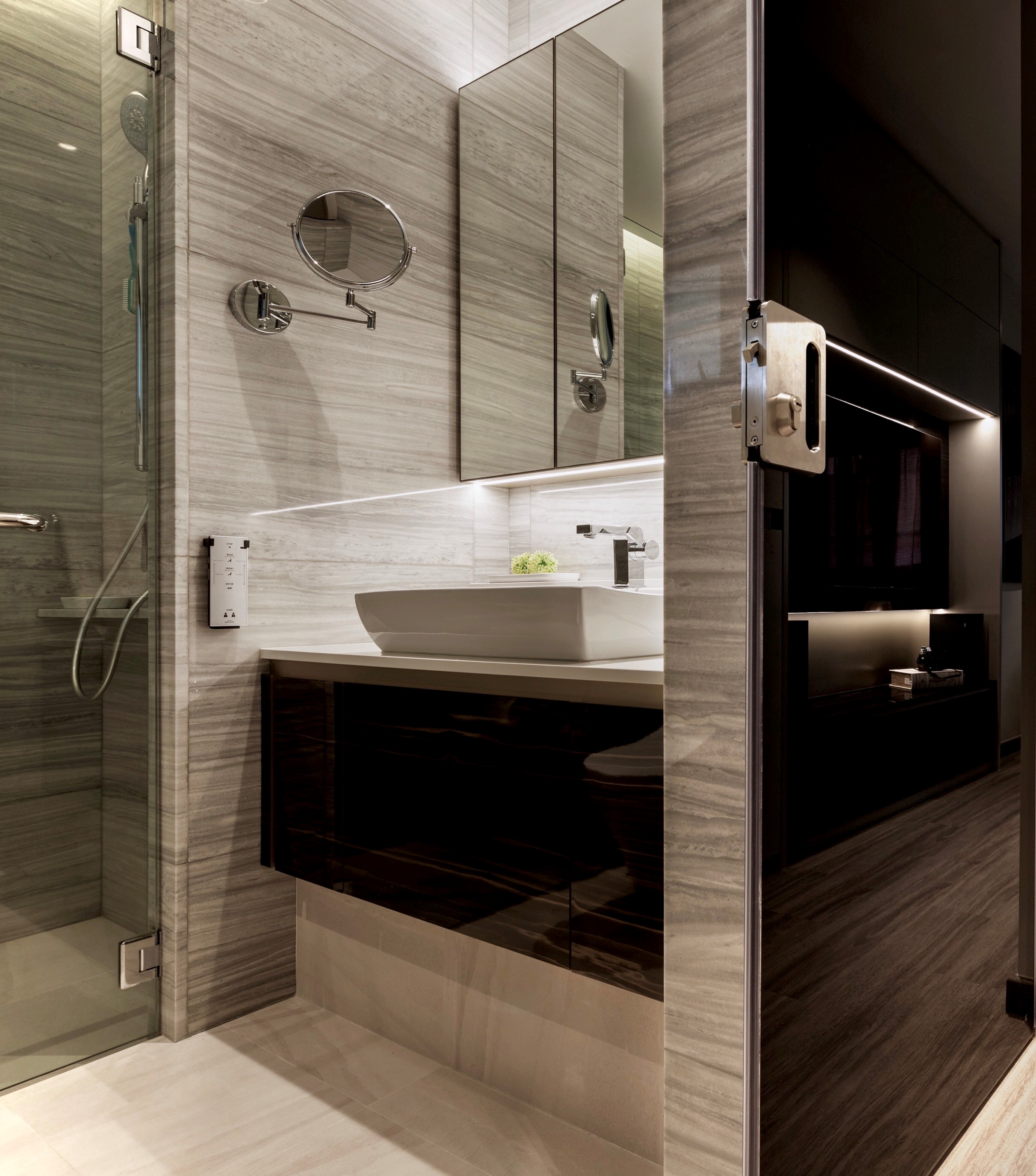 Modern Design - Bathroom - HDB Executive Apartment - Design by Edgeline Planners Pte Ltd
