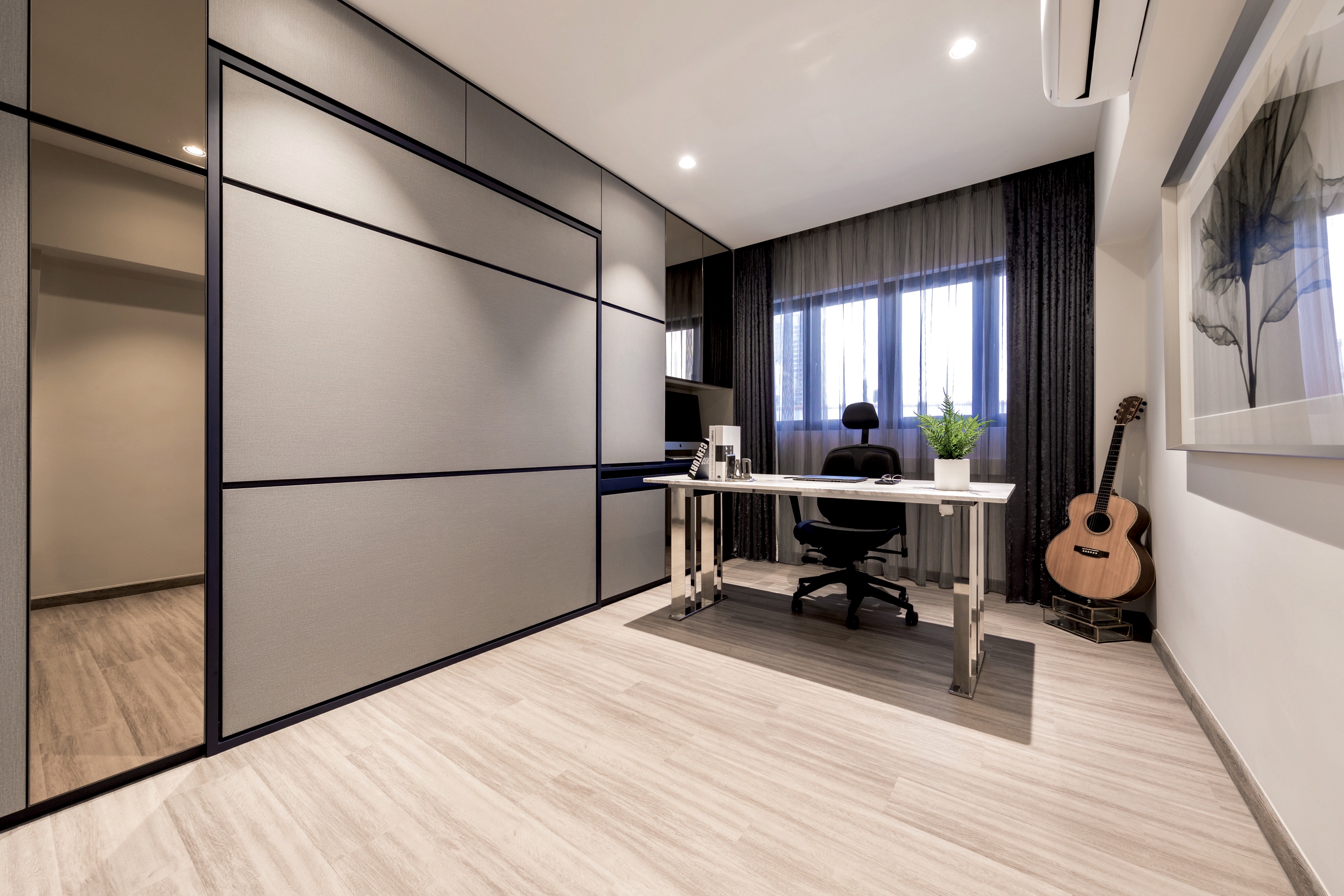 Modern Design - Study Room - HDB Executive Apartment - Design by Edgeline Planners Pte Ltd