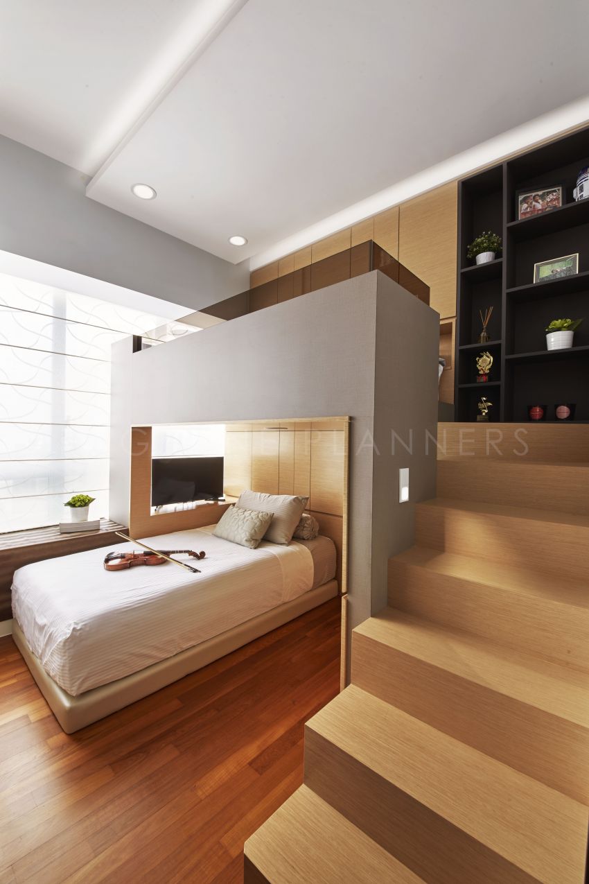Contemporary, Modern Design - Bedroom - Condominium - Design by Edgeline Planners Pte Ltd