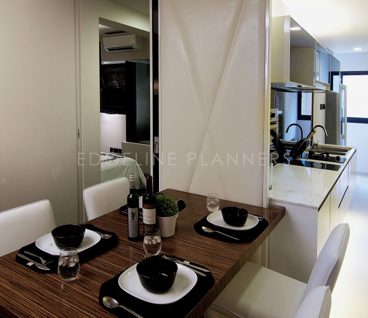Contemporary, Modern Design - Dining Room - HDB 3 Room - Design by Edgeline Planners Pte Ltd