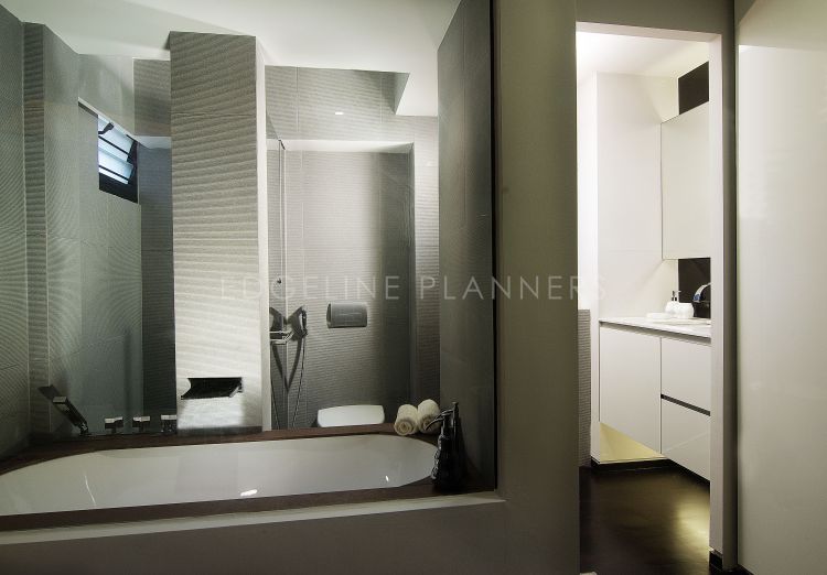 Contemporary, Modern Design - Bathroom - HDB 3 Room - Design by Edgeline Planners Pte Ltd