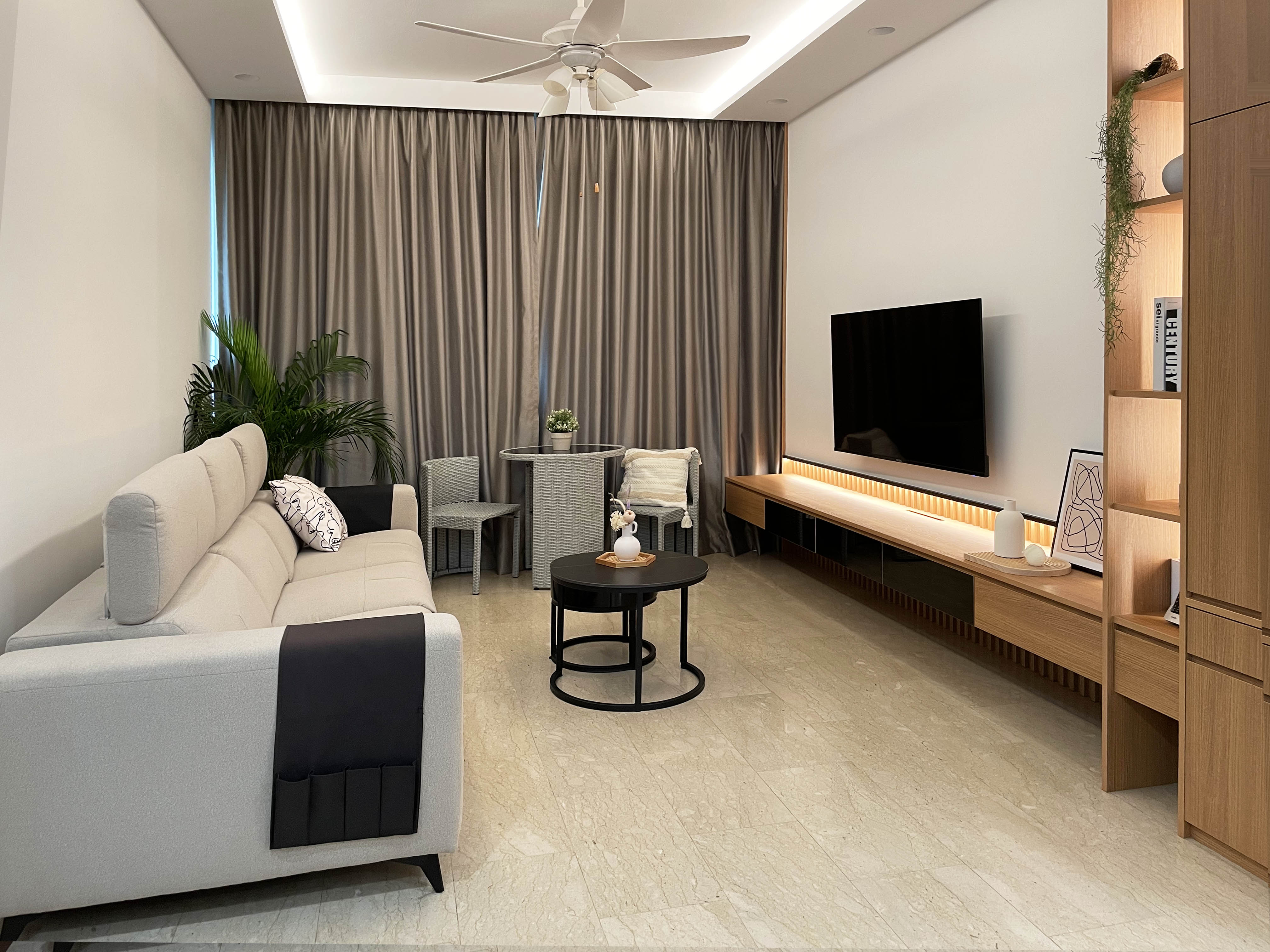 Minimalist, Scandinavian Design - Living Room - Condominium - Design by Edgeline Planners Pte Ltd
