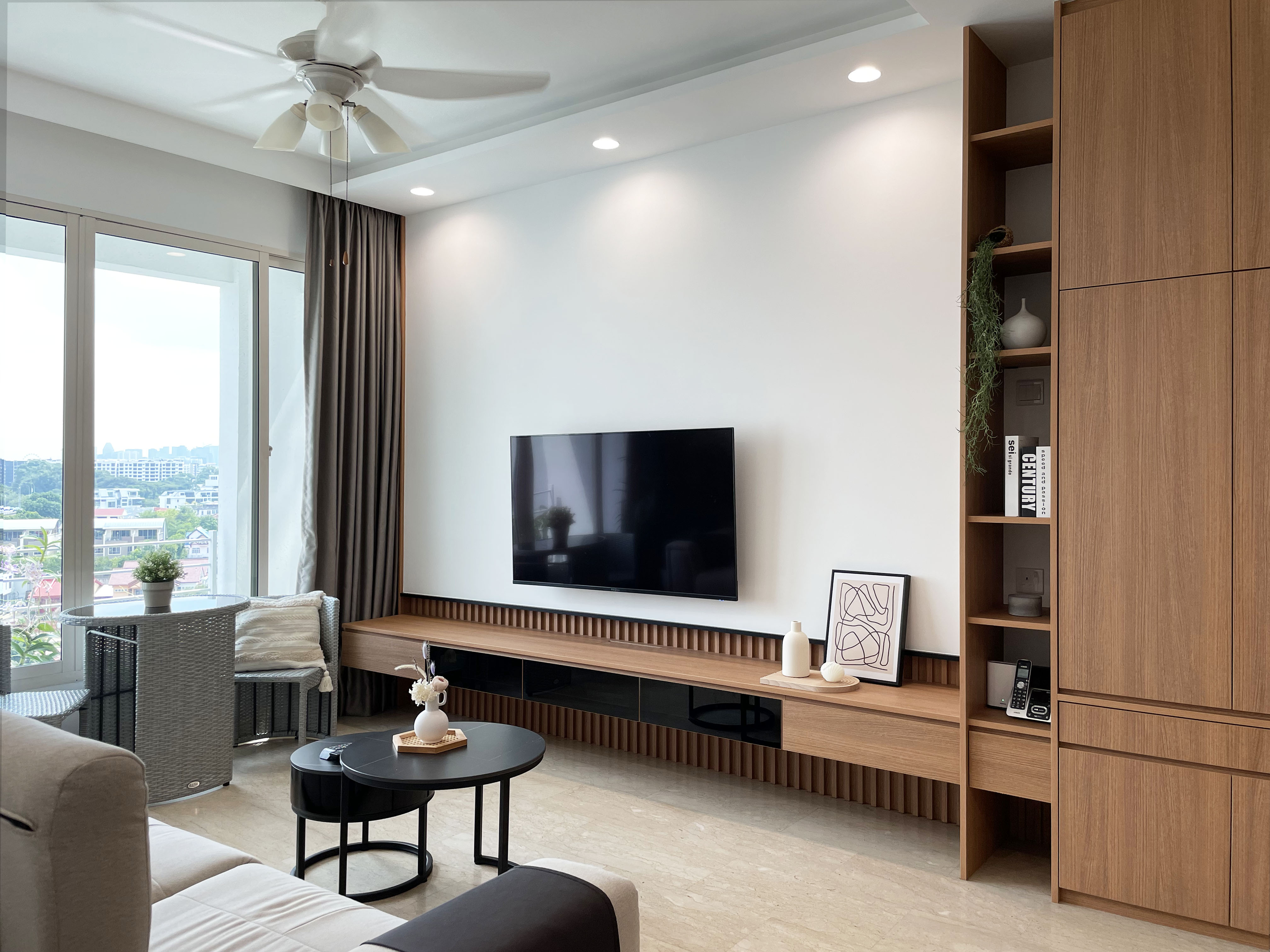 Minimalist, Scandinavian Design - Living Room - Condominium - Design by Edgeline Planners Pte Ltd