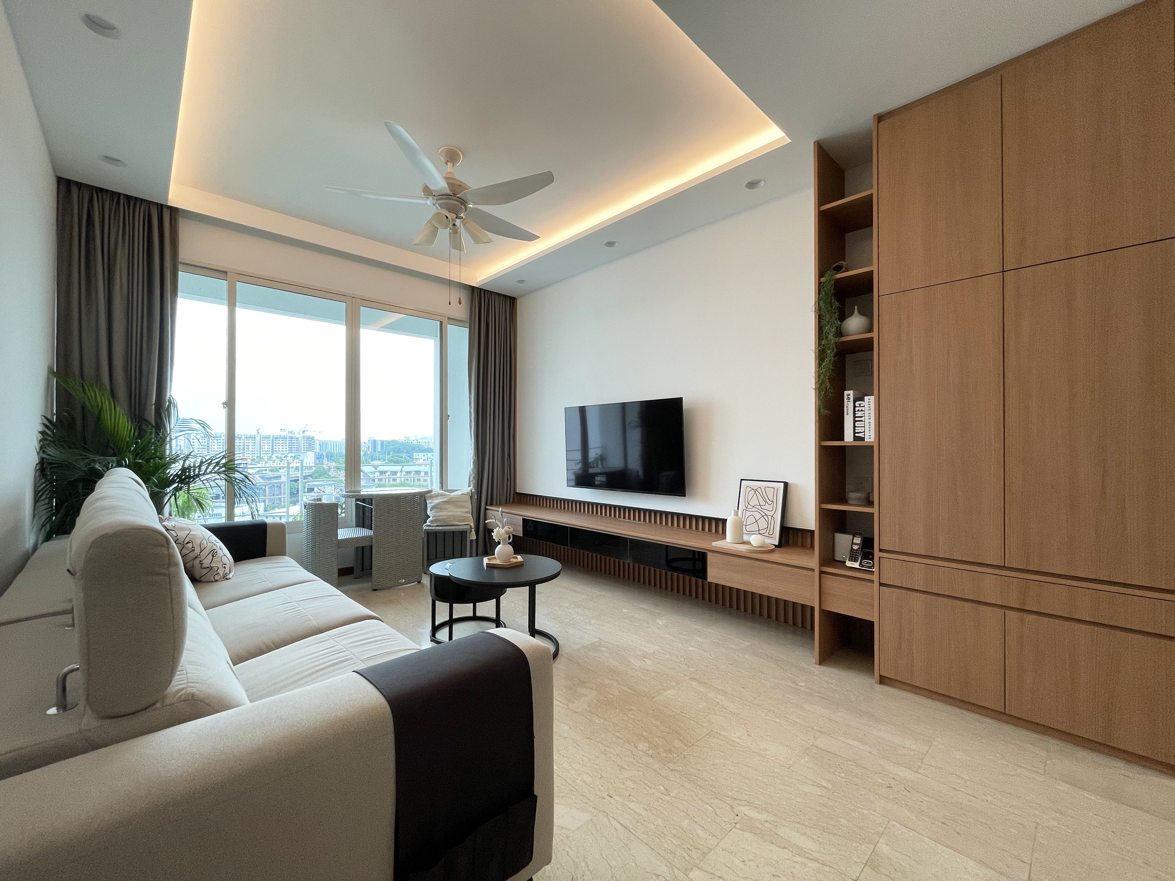 Minimalist, Scandinavian Design - Living Room - Condominium - Design by Edgeline Planners Pte Ltd