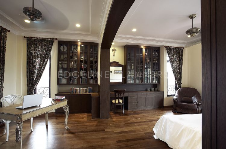 Classical, Country Design - Study Room - Landed House - Design by Edgeline Planners Pte Ltd