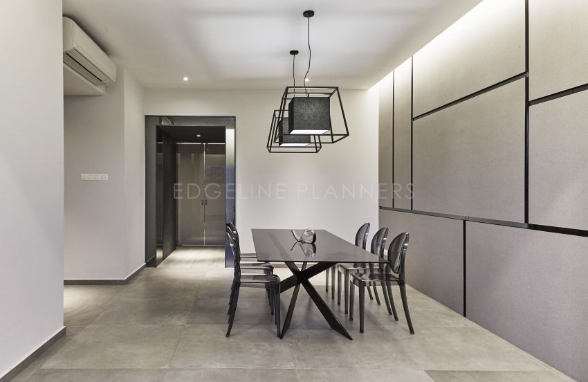 Minimalist, Modern Design - Dining Room - Landed House - Design by Edgeline Planners Pte Ltd