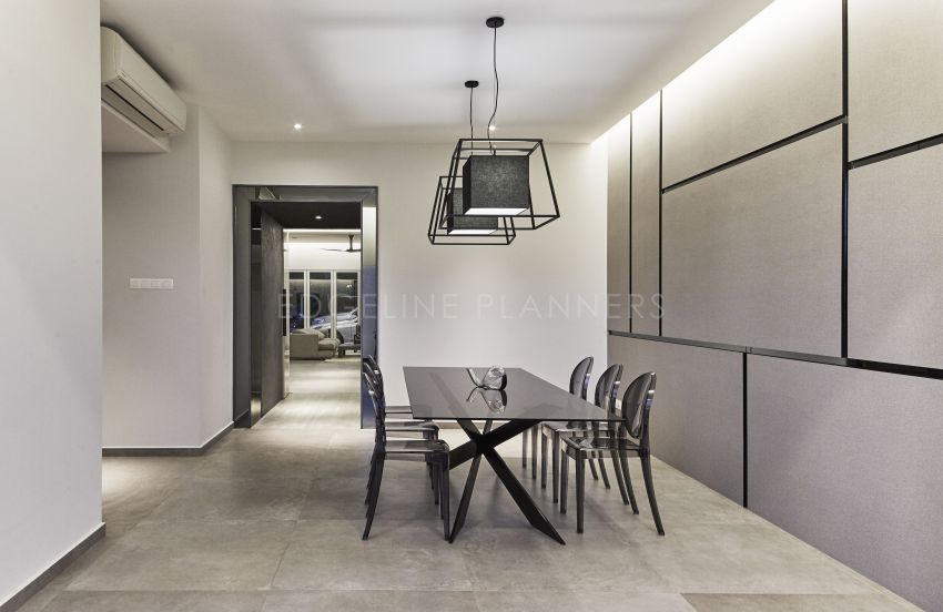 Minimalist, Modern Design - Dining Room - Landed House - Design by Edgeline Planners Pte Ltd