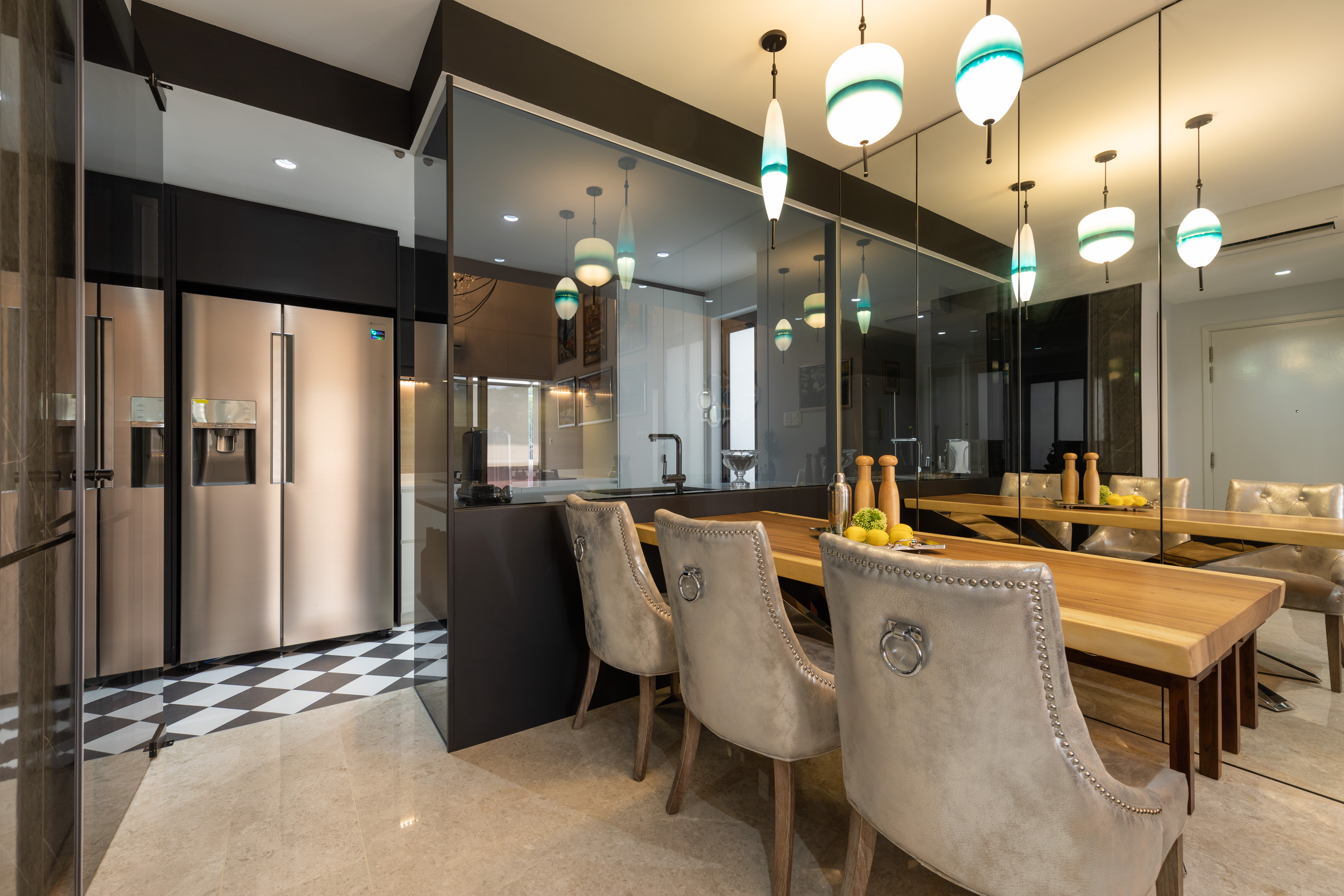 Contemporary Design - Dining Room - Condominium - Design by Edgeline Planners Pte Ltd