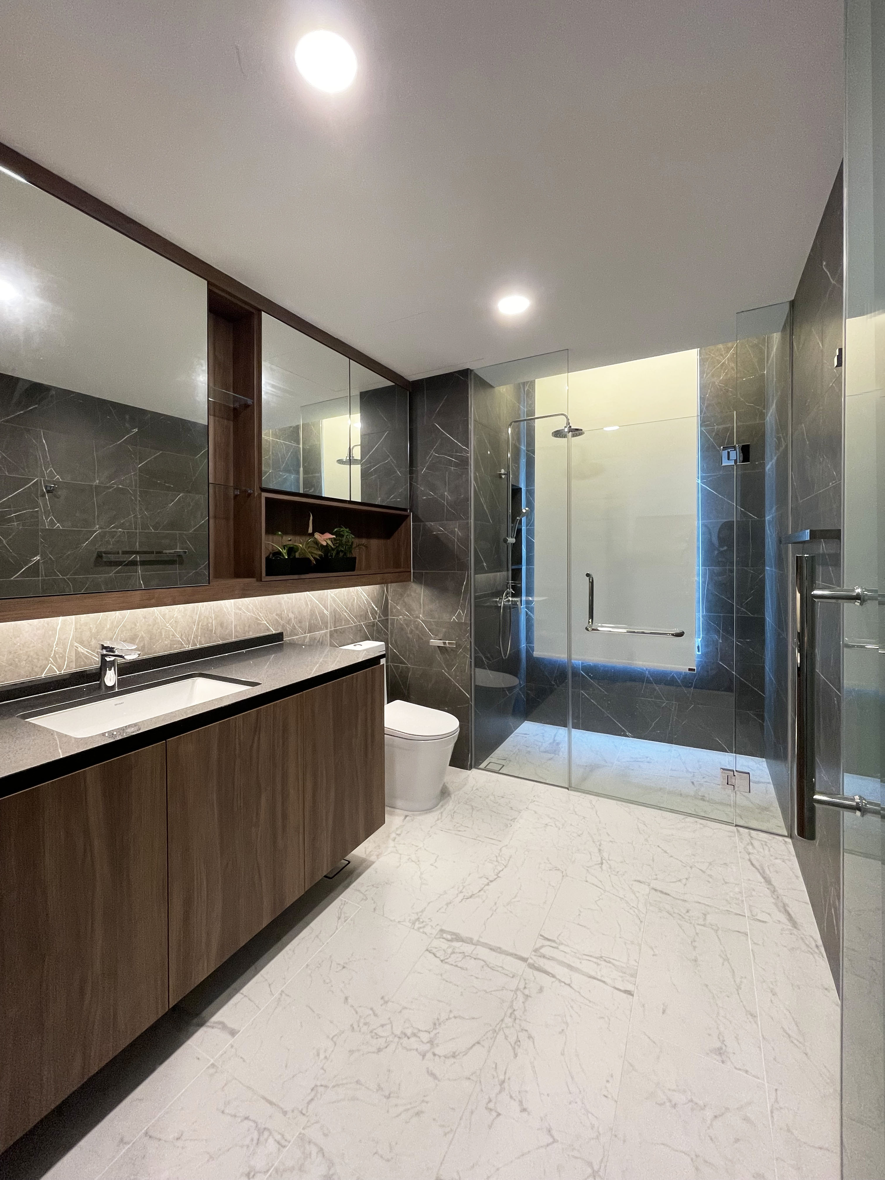 Modern Design - Bathroom - Landed House - Design by Edgeline Planners Pte Ltd