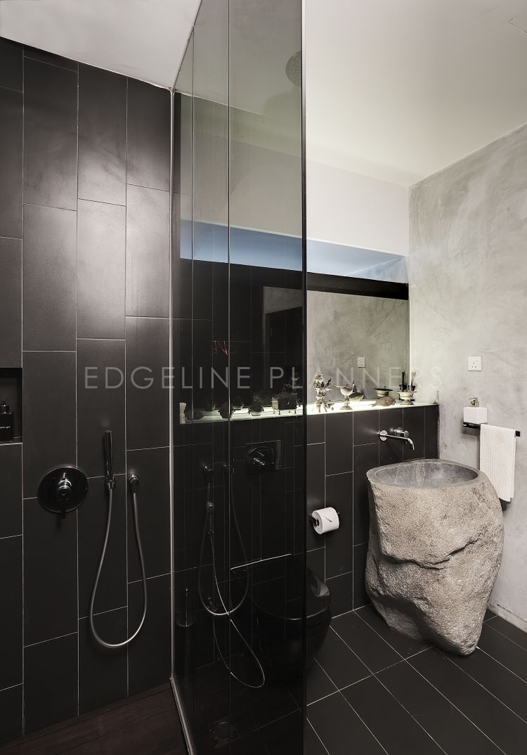 Country, Rustic, Tropical Design - Bathroom - Landed House - Design by Edgeline Planners Pte Ltd