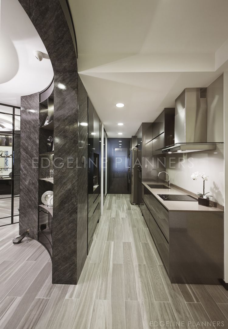 Contemporary Design - Kitchen - Condominium - Design by Edgeline Planners Pte Ltd