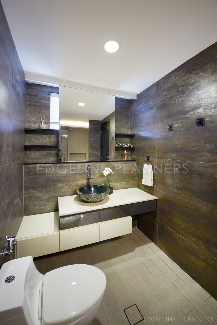 Contemporary Design - Bathroom - Condominium - Design by Edgeline Planners Pte Ltd