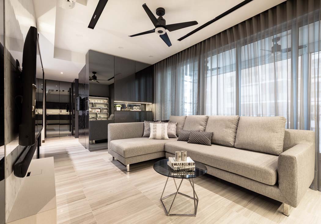 Contemporary Design - Living Room - Condominium - Design by Edgeline Planners Pte Ltd