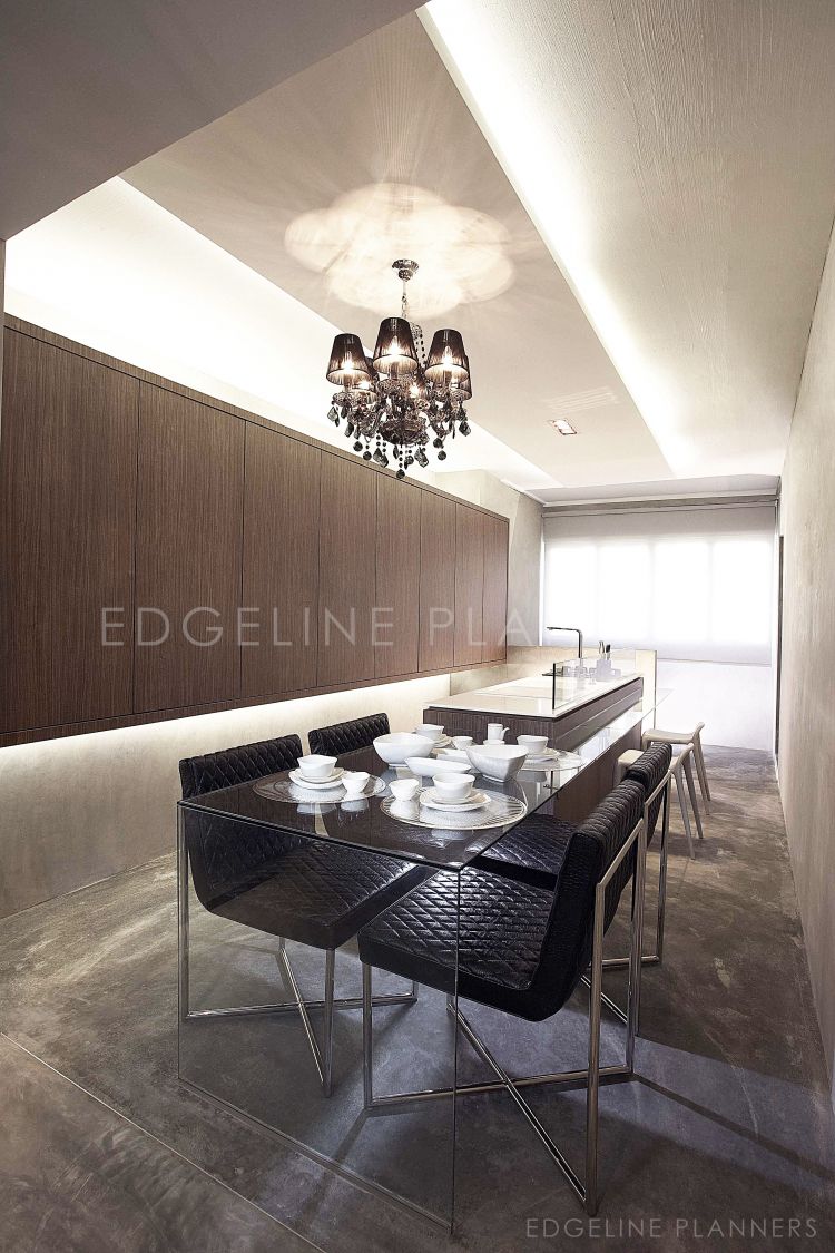 Contemporary, Minimalist Design - Dining Room - HDB 3 Room - Design by Edgeline Planners Pte Ltd