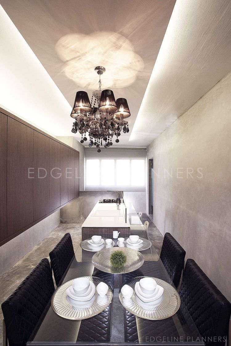 Contemporary, Minimalist Design - Dining Room - HDB 3 Room - Design by Edgeline Planners Pte Ltd