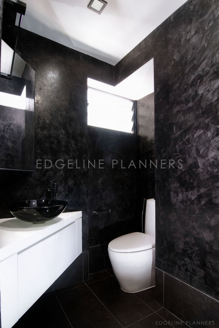 Minimalist, Modern Design - Bathroom - HDB 5 Room - Design by Edgeline Planners Pte Ltd