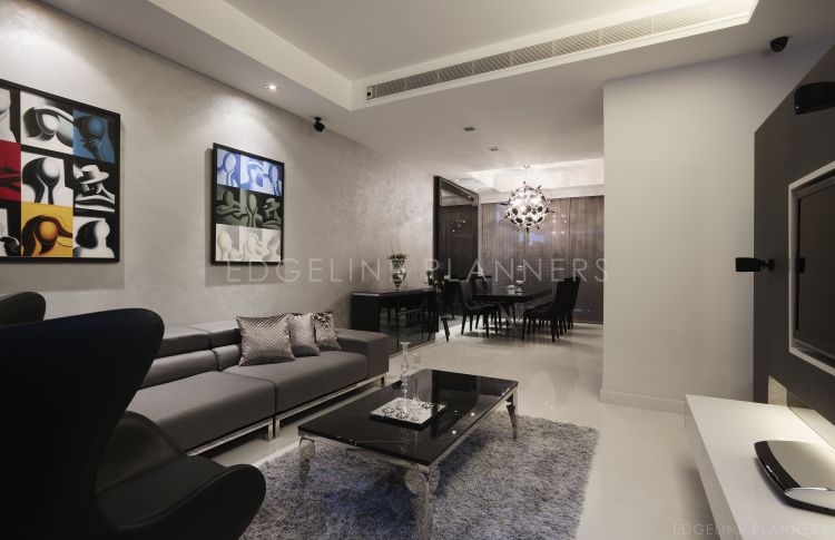 Contemporary, Minimalist, Modern Design - Living Room - Landed House - Design by Edgeline Planners Pte Ltd