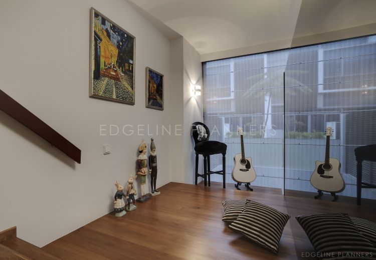 Contemporary, Minimalist, Modern Design - Entertainment Room - Landed House - Design by Edgeline Planners Pte Ltd