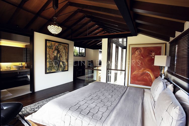 Country, Rustic, Tropical Design - Bedroom - Landed House - Design by Edgeline Planners Pte Ltd