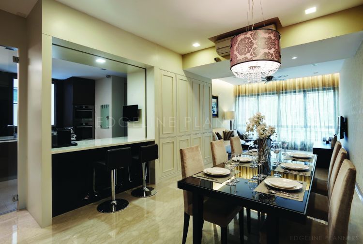 Contemporary Design - Dining Room - Condominium - Design by Edgeline Planners Pte Ltd