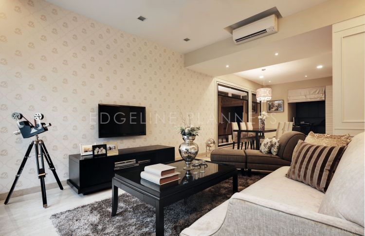 Contemporary Design - Living Room - Condominium - Design by Edgeline Planners Pte Ltd