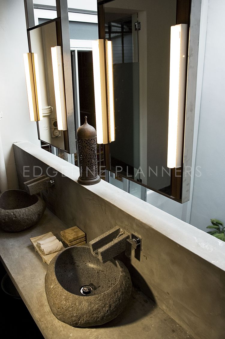 Rustic, Vintage Design - Bathroom - Landed House - Design by Edgeline Planners Pte Ltd