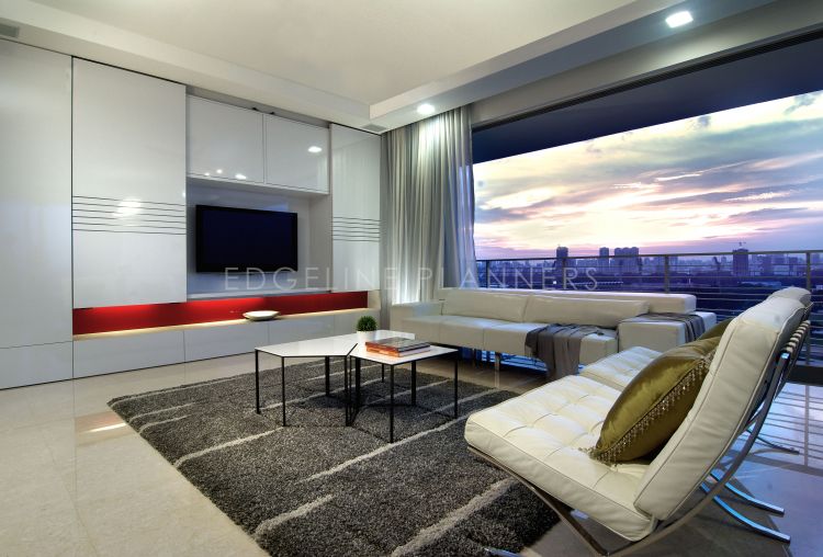 Contemporary, Modern Design - Living Room - Condominium - Design by Edgeline Planners Pte Ltd