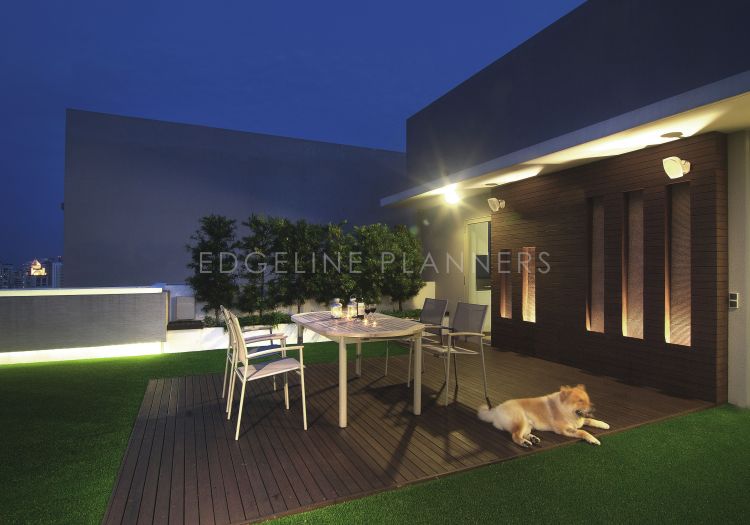 Contemporary, Modern Design - Balcony - Condominium - Design by Edgeline Planners Pte Ltd