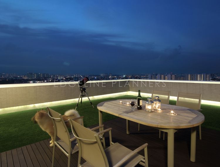 Contemporary, Modern Design - Balcony - Condominium - Design by Edgeline Planners Pte Ltd