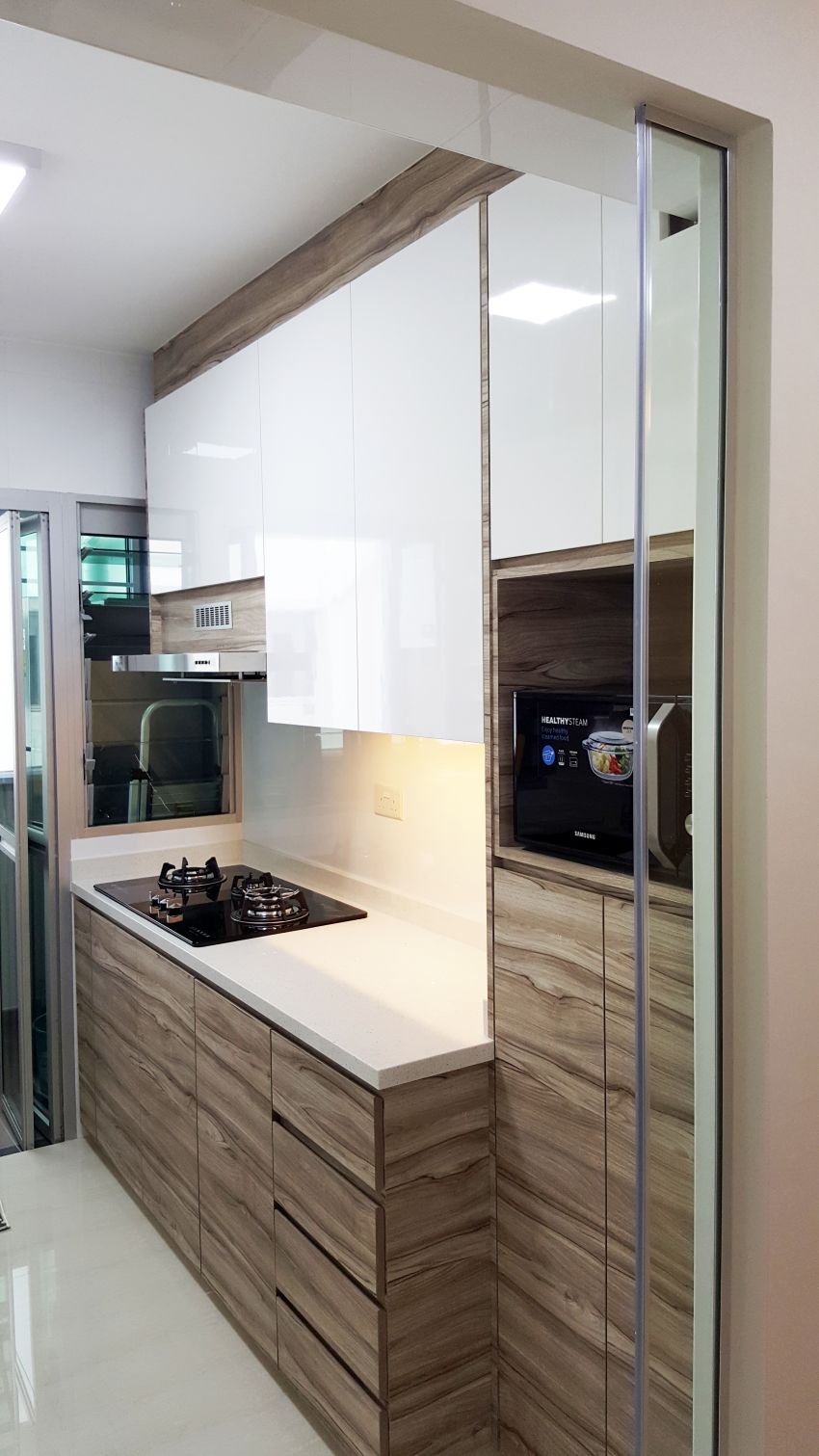 Contemporary Design - Kitchen - HDB 3 Room - Design by E+e Design & Build