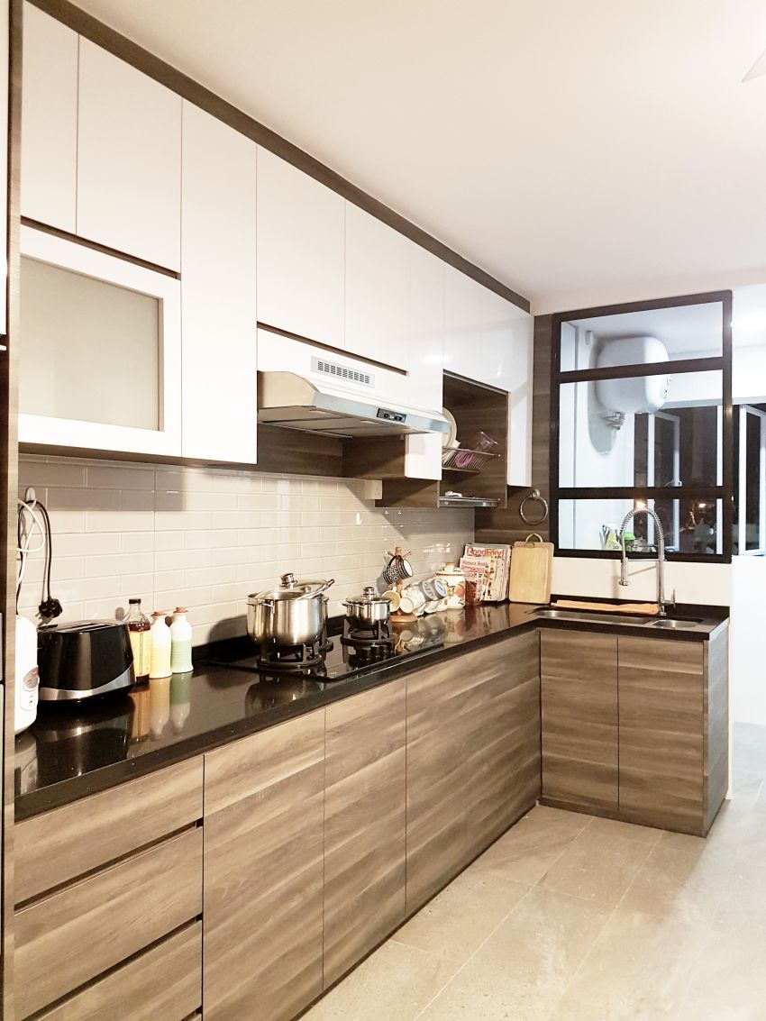 Contemporary Design - Kitchen - HDB 4 Room - Design by E+e Design & Build