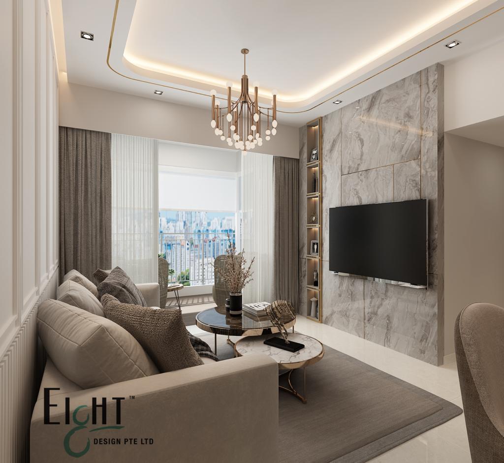 Contemporary, Victorian Design - Living Room - Condominium - Design by Eight Design Pte Ltd