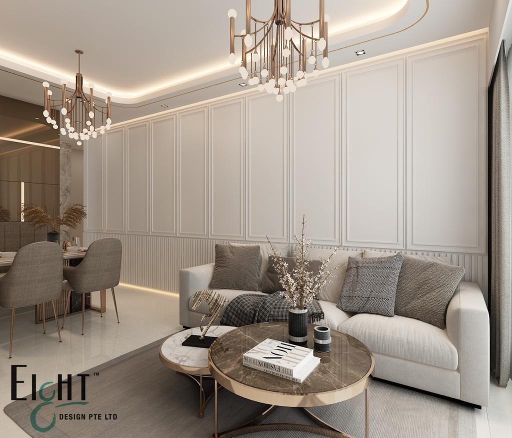 Contemporary, Victorian Design - Living Room - Condominium - Design by Eight Design Pte Ltd