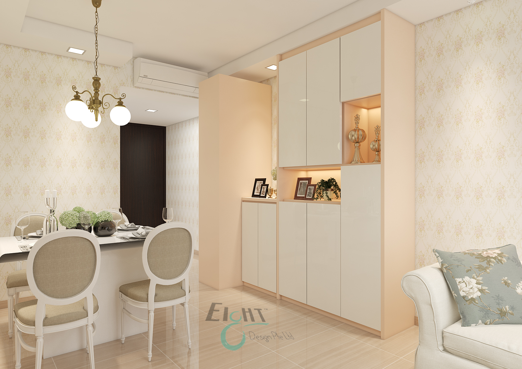 Victorian Design - Dining Room - Condominium - Design by Eight Design Pte Ltd