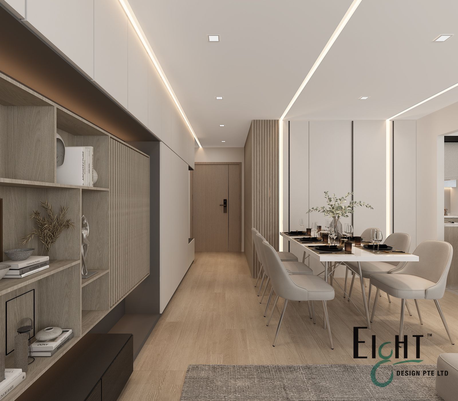 Contemporary, Minimalist, Others Design - Dining Room - HDB 4 Room - Design by Eight Design Pte Ltd