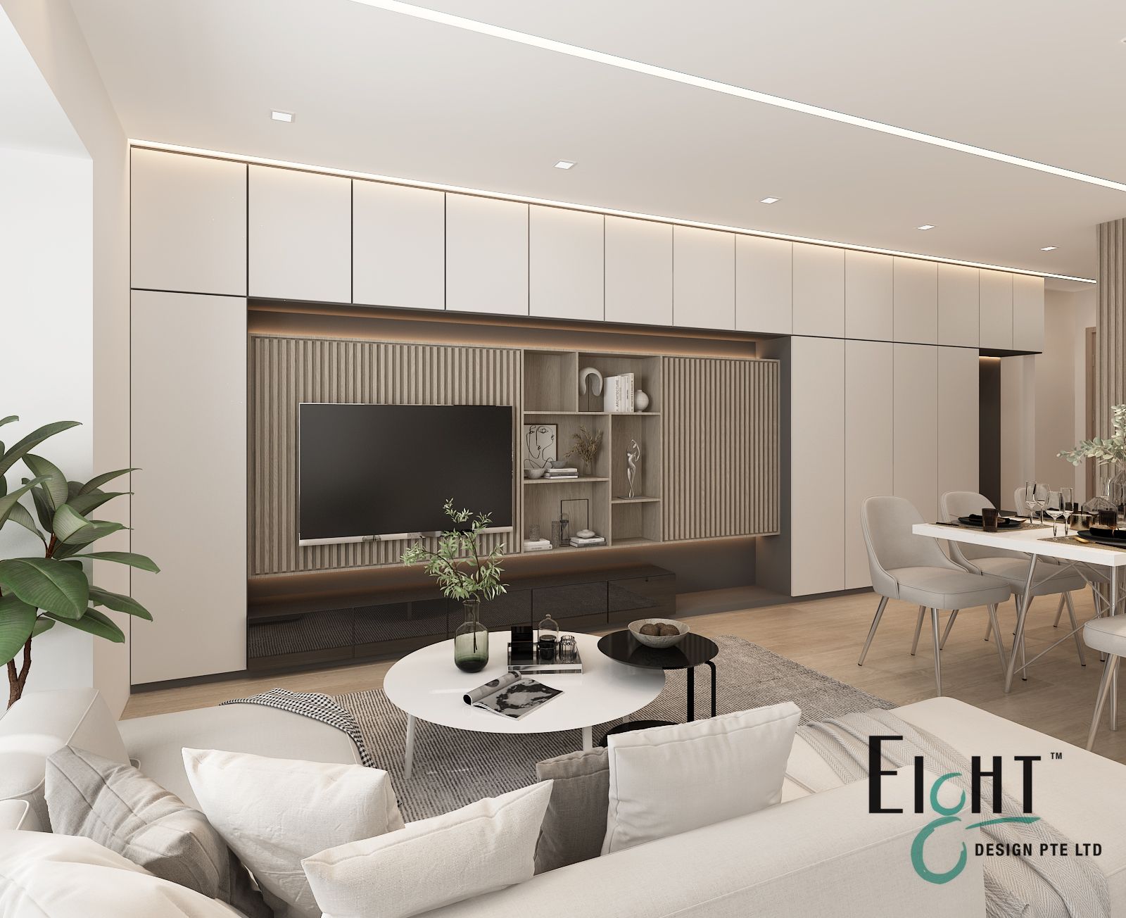 Contemporary, Minimalist, Others Design - Living Room - HDB 4 Room - Design by Eight Design Pte Ltd