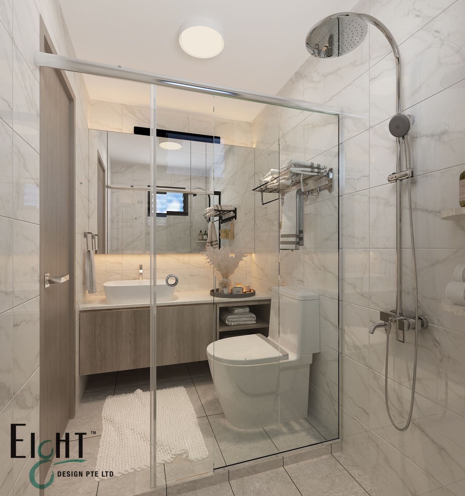 Contemporary, Minimalist, Others Design - Bathroom - HDB 4 Room - Design by Eight Design Pte Ltd