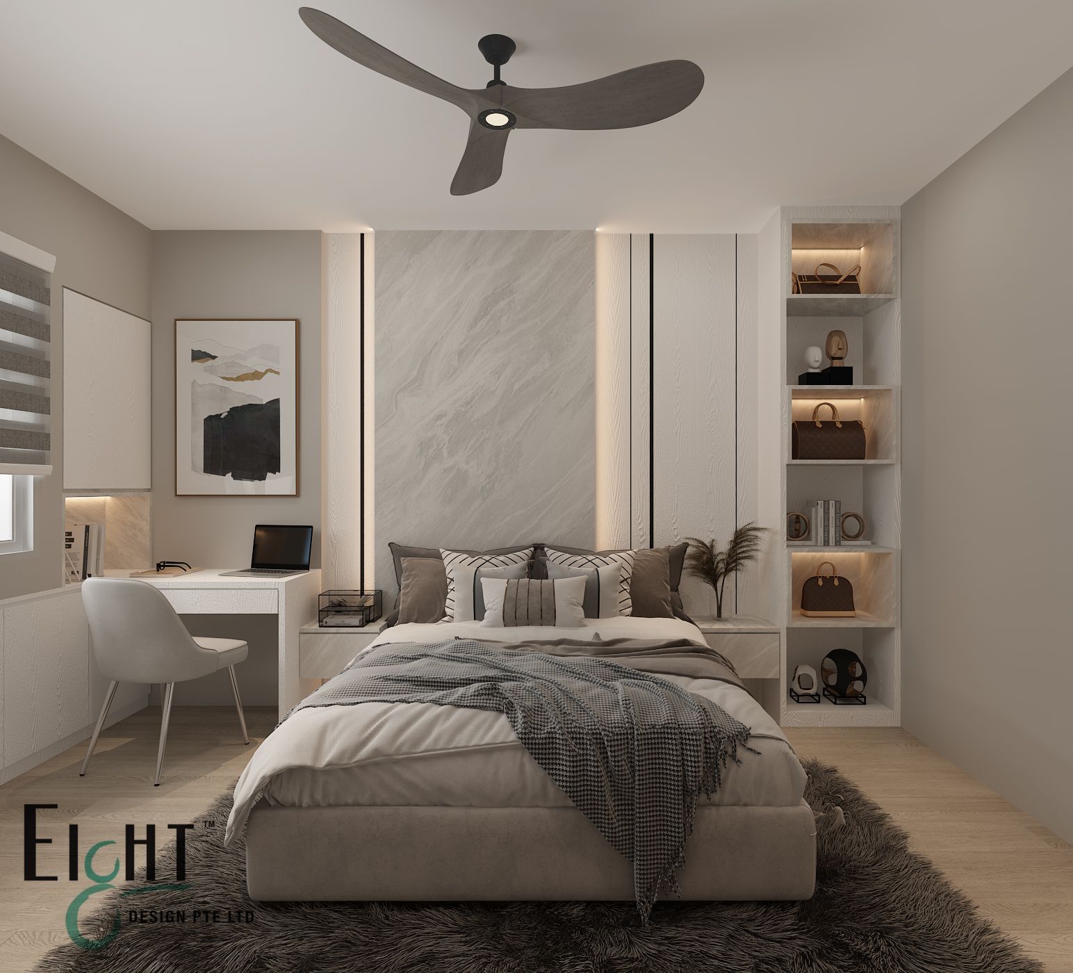 Contemporary, Minimalist, Others Design - Bedroom - HDB 4 Room - Design by Eight Design Pte Ltd